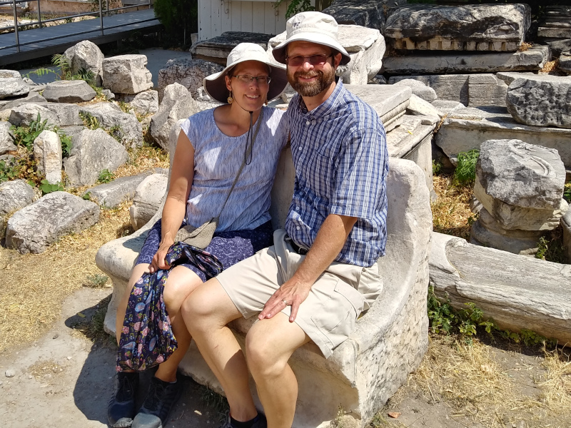 Michelle and I in Athens, 2019.